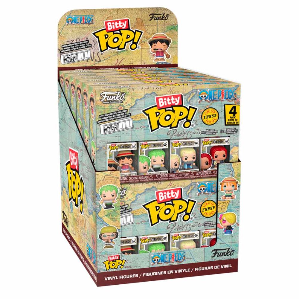 Blister 4 figuras Bitty POP One Piece surtido