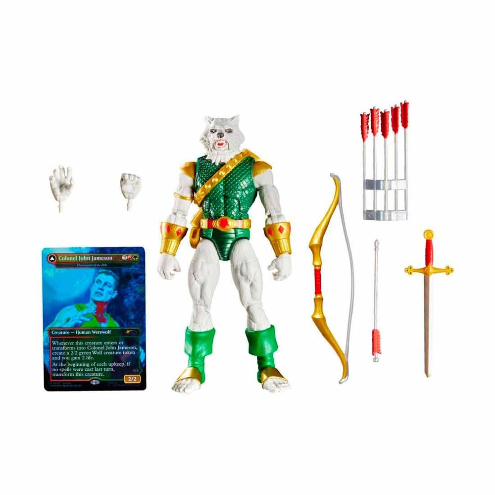 Figura Man-Wolf Magic The Gathering Spider-Man Marvel 15cm