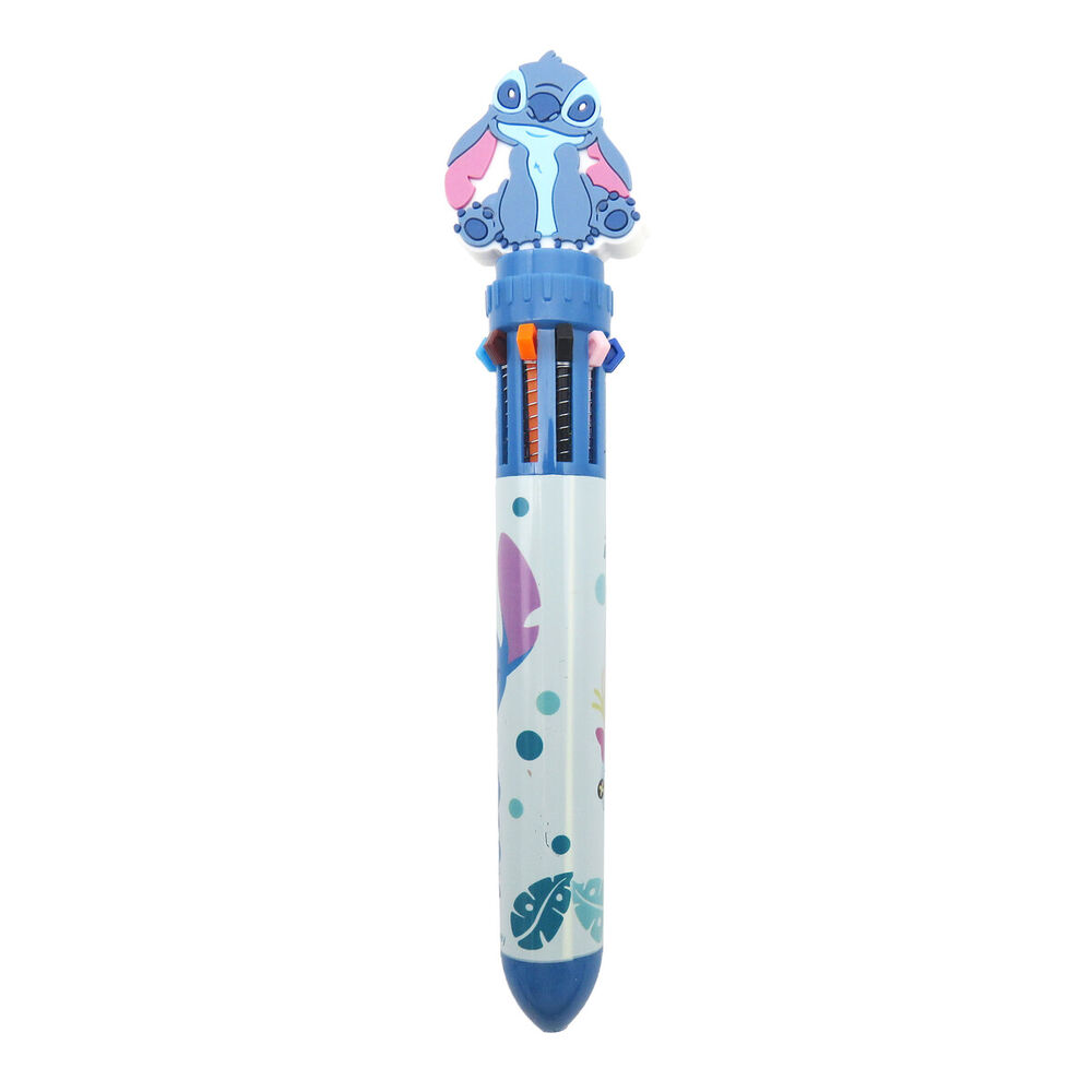 Boligrafo 10 colores Stitch Disney