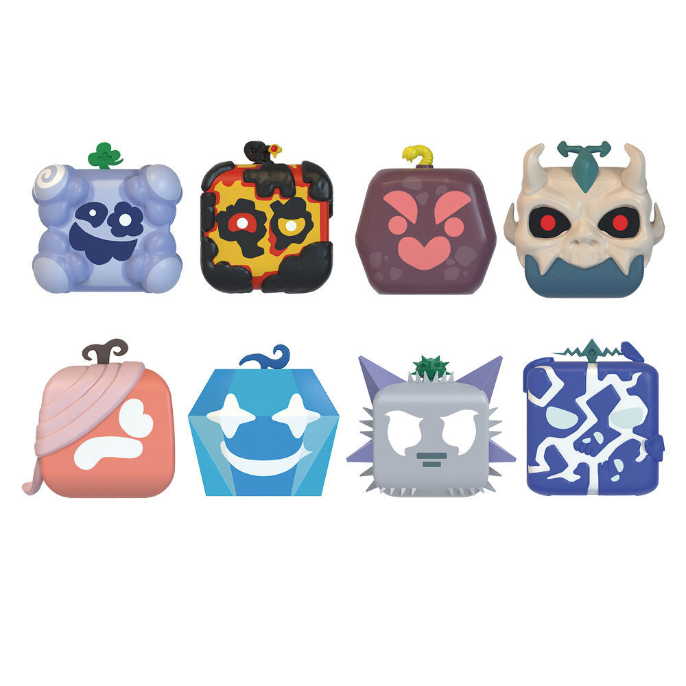 Blister 4 figuras sorpresa Blox Fruits
