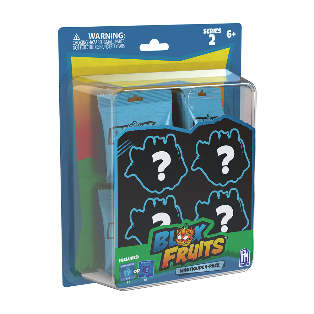 Blister 4 figuras sorpresa Blox Fruits