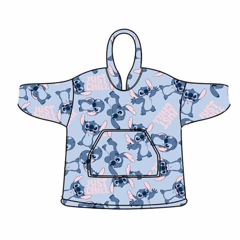 Bata sudadera oversize Stitch Disney infantil