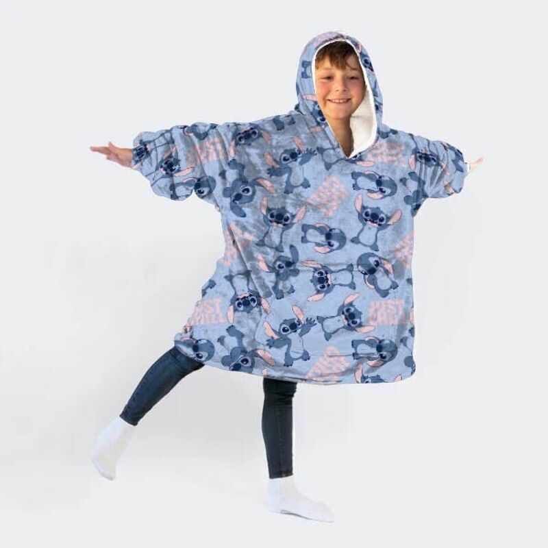 Bata sudadera oversize Stitch Disney infantil