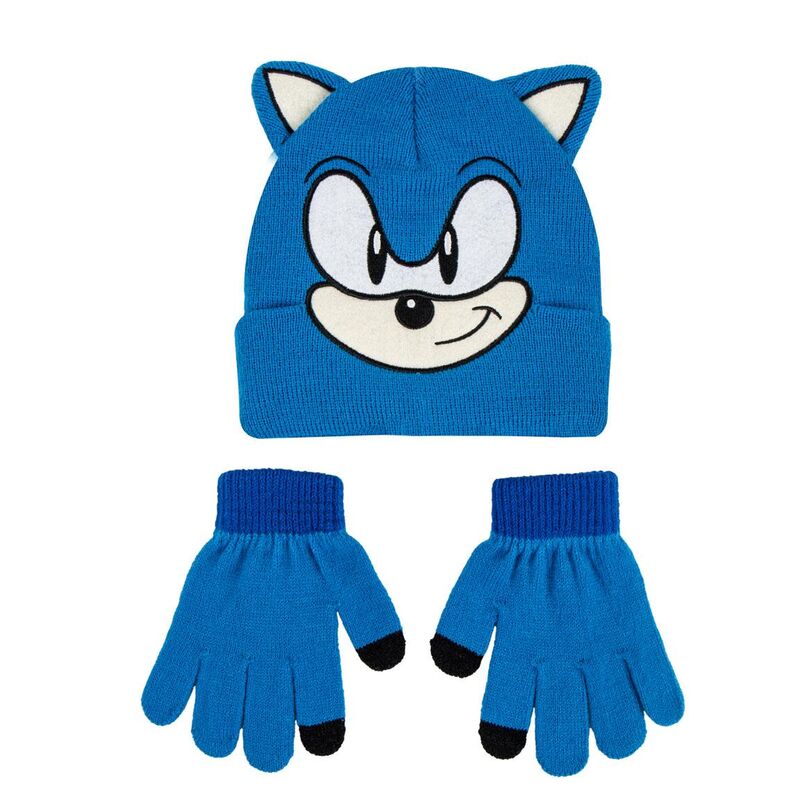 Set gorro y guantes Sonic The Hedgehog