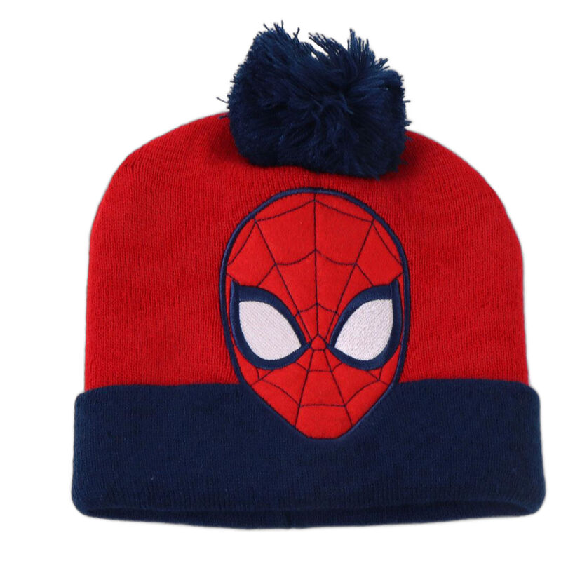 Conjunto gorro guantes bufanda cuello Spiderman Marvel