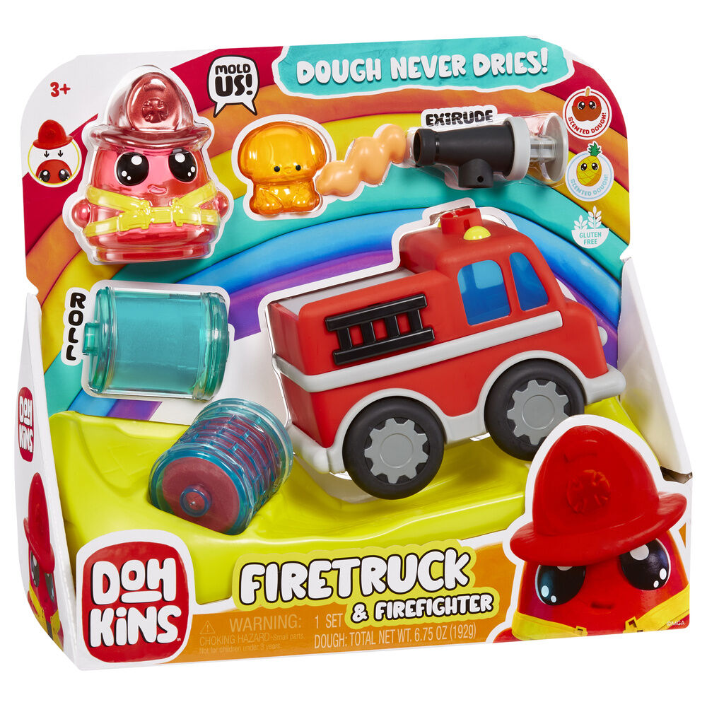 Set Camion Bomberos + Bombero DohKins