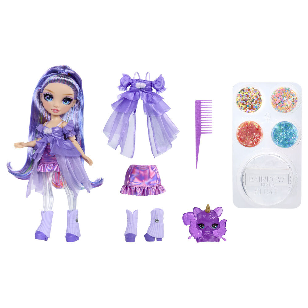 Muñeca Violet Feature Fantasy Rainbow Shimmers Rainbow High