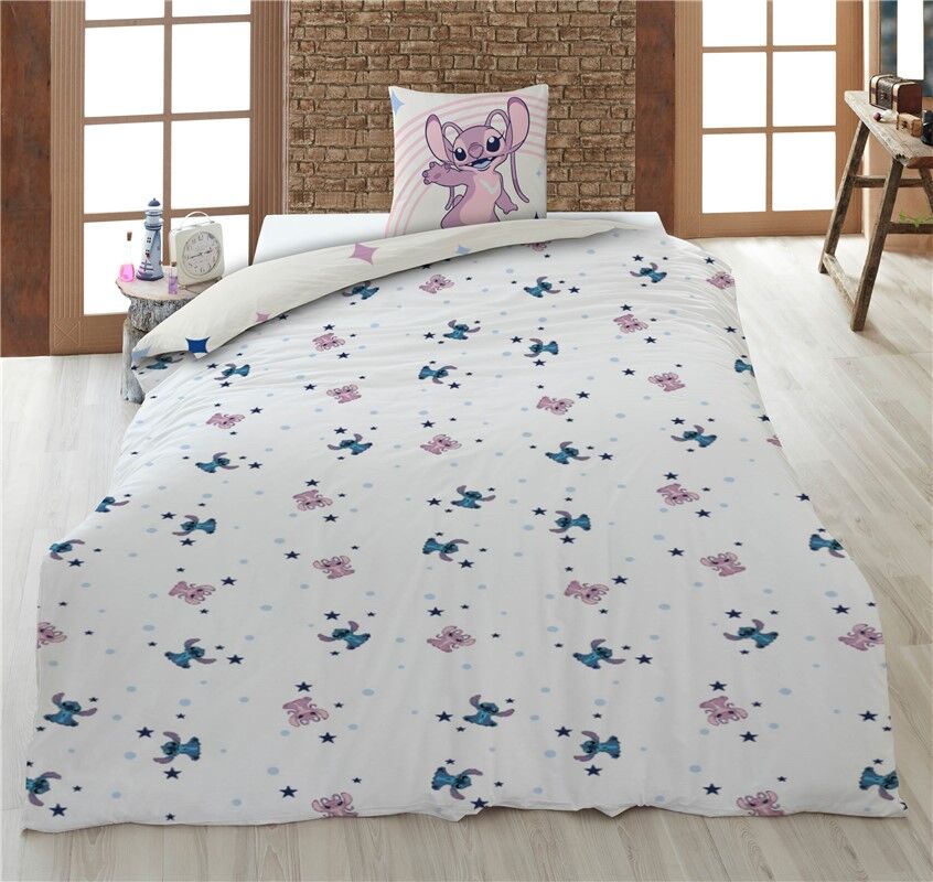 Funda nordica Angel & Stitch Disney cama 90cm policotton