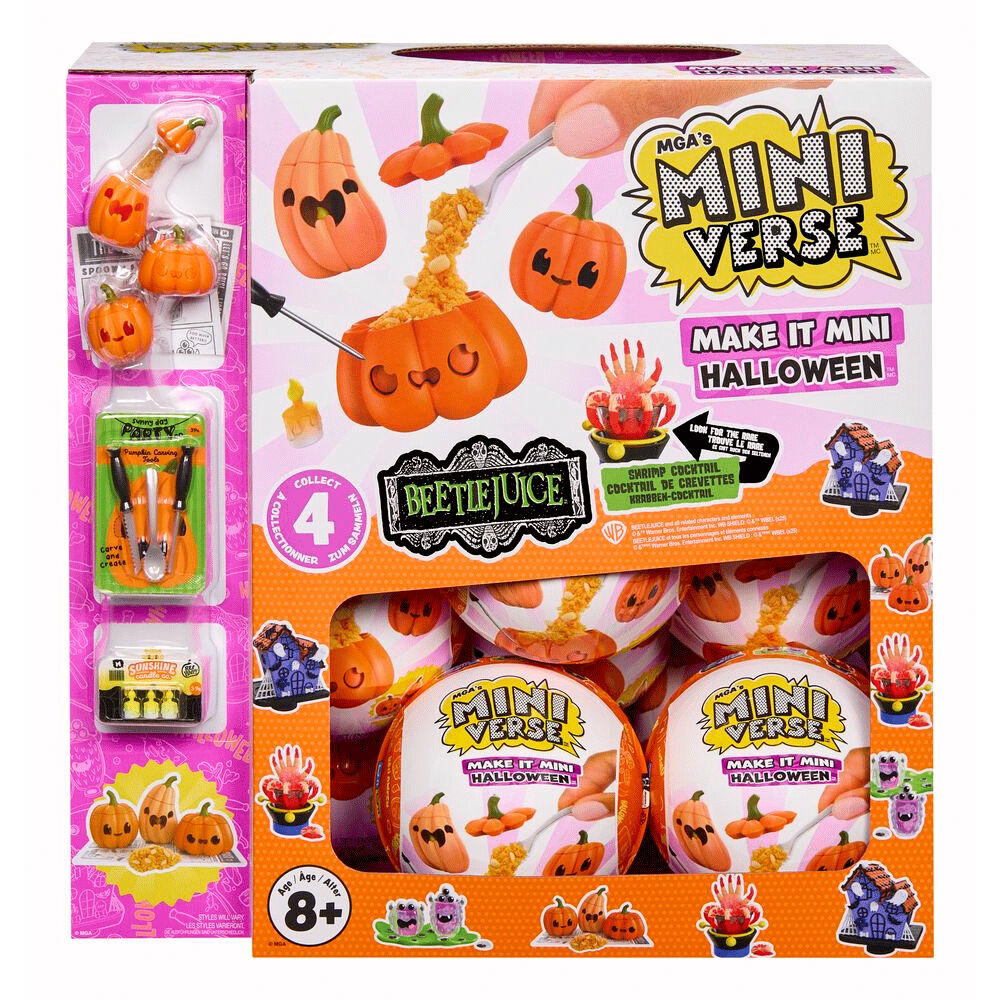 Capsula sorpresa Miniverse Make it Mini Halloween Beetlejuice surtido
