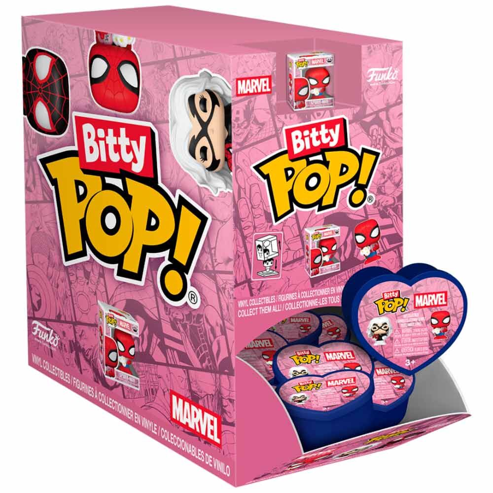 Figura Mystery Bitty POP Marvel Spiderman San Valentin