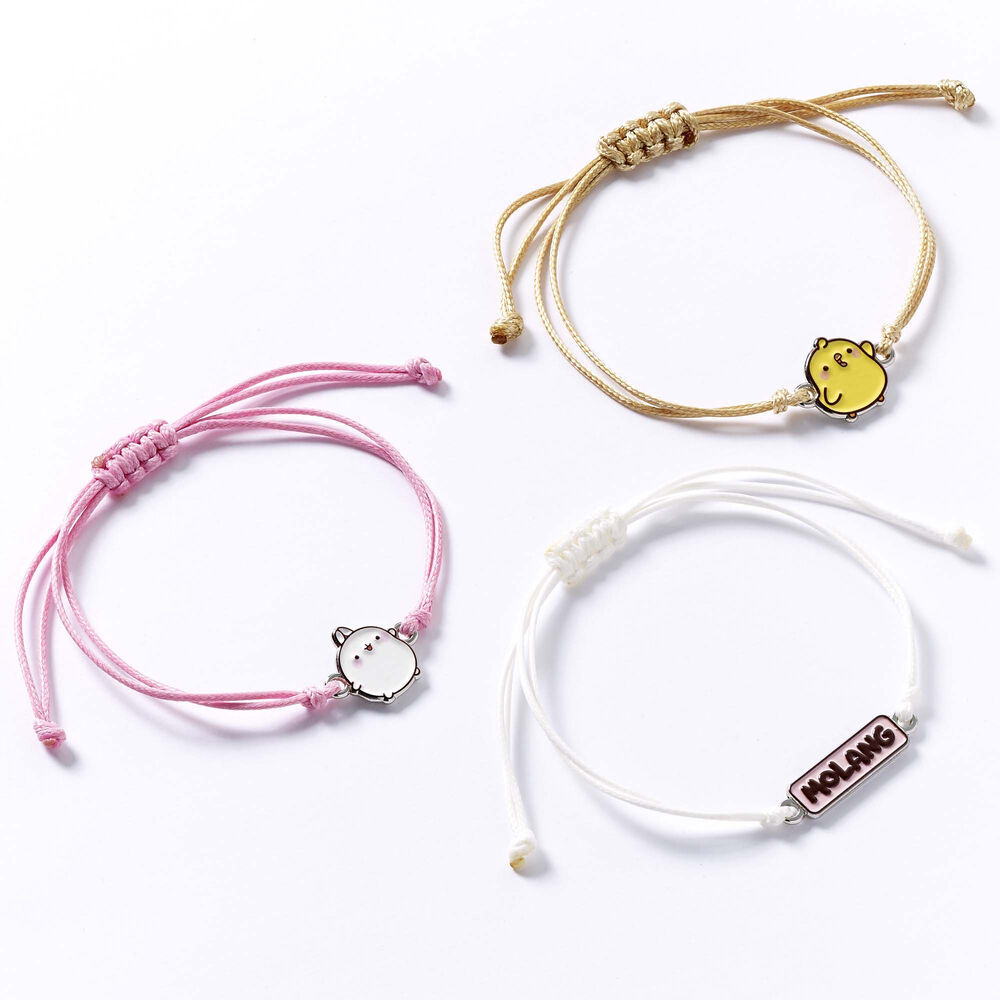 Blister 3 pulseras de la amistad Molang