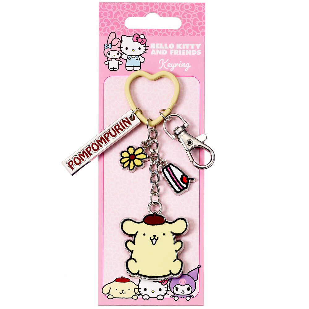 Llavero Pompompurin Hello Kitty