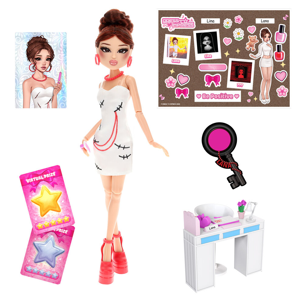 Set Muñeca Lana Deluxe Fashion Doll Dress to Impress