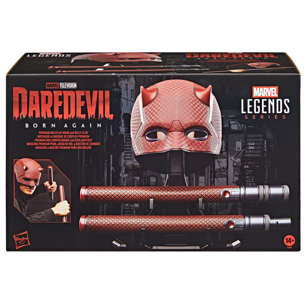 Replica Mascara + Baston de combate Born Again Daredevil Marvel Legends Series