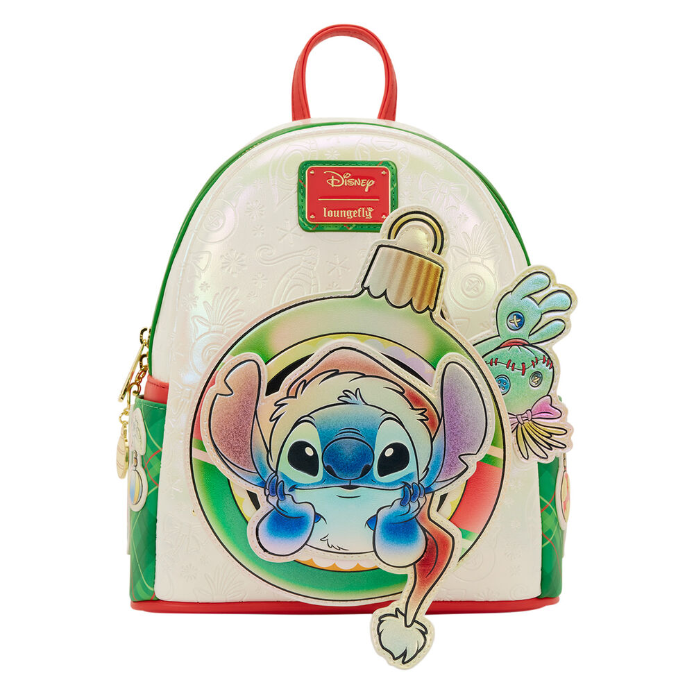 Mochila Holiday Stitch Disney Loungefly 26cm