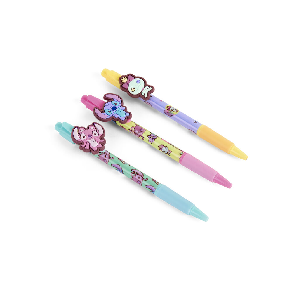 Blister 3 boligrafos gel Stitch Disney
