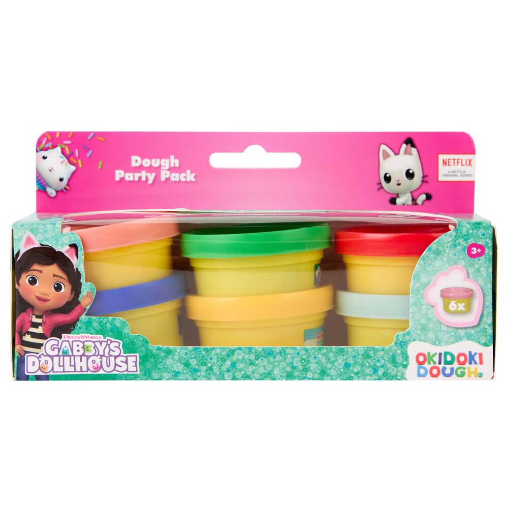 Blister 6 mini botes plastilina La Casa de Muñecas de Gabby
