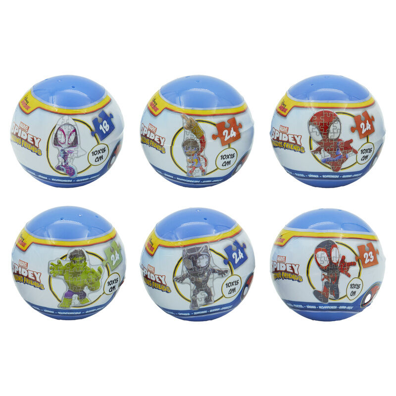 Bola sorpresa puzzle Spiderman Marvel surtido