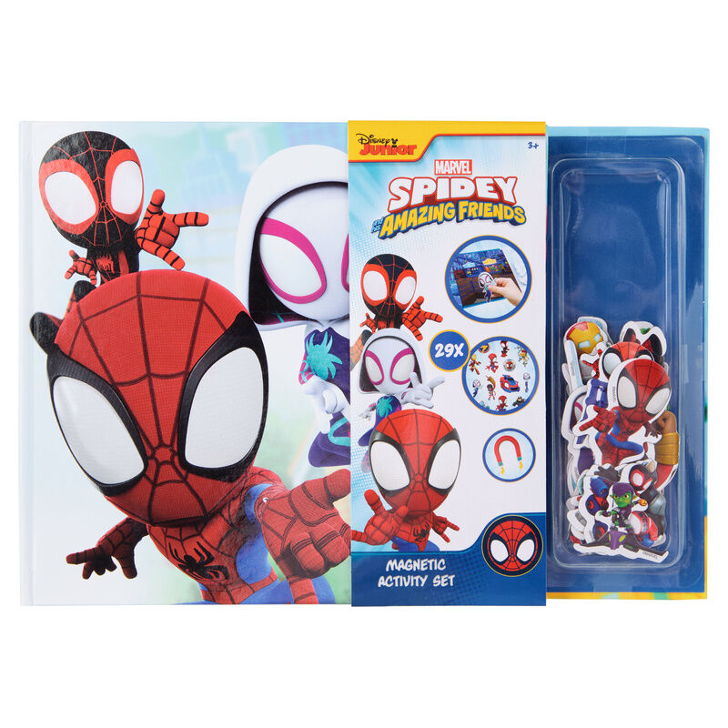 Libro magnetico + sticker Spiderman Marvel