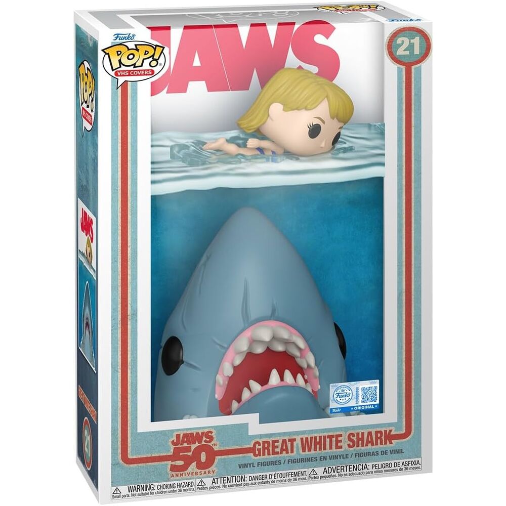 Figura POP Comic Cover Tiburon Jaws Great White Shark Exclusive