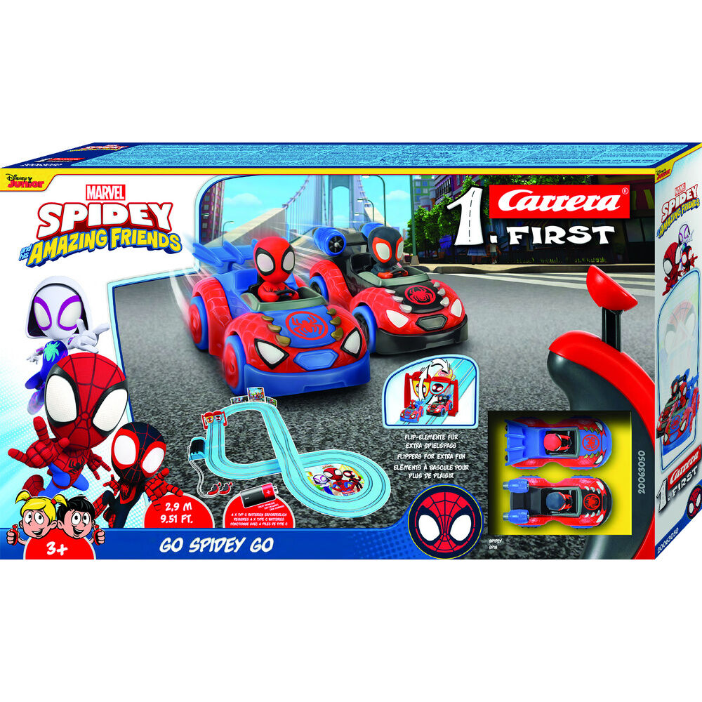 Circuito carreras Go Spidey Go Spidey and his Amazing Friends Marvel