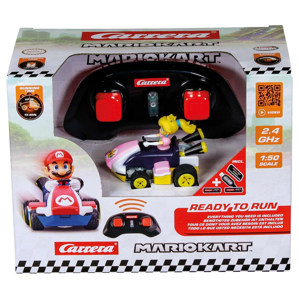 Coche radio control Peach Mario Kart