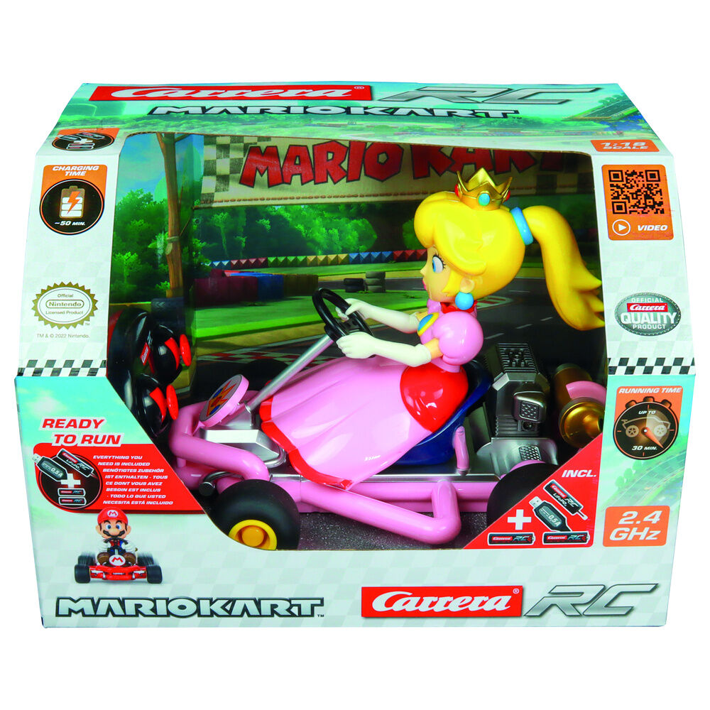 Coche radio control Peach Mario Kart