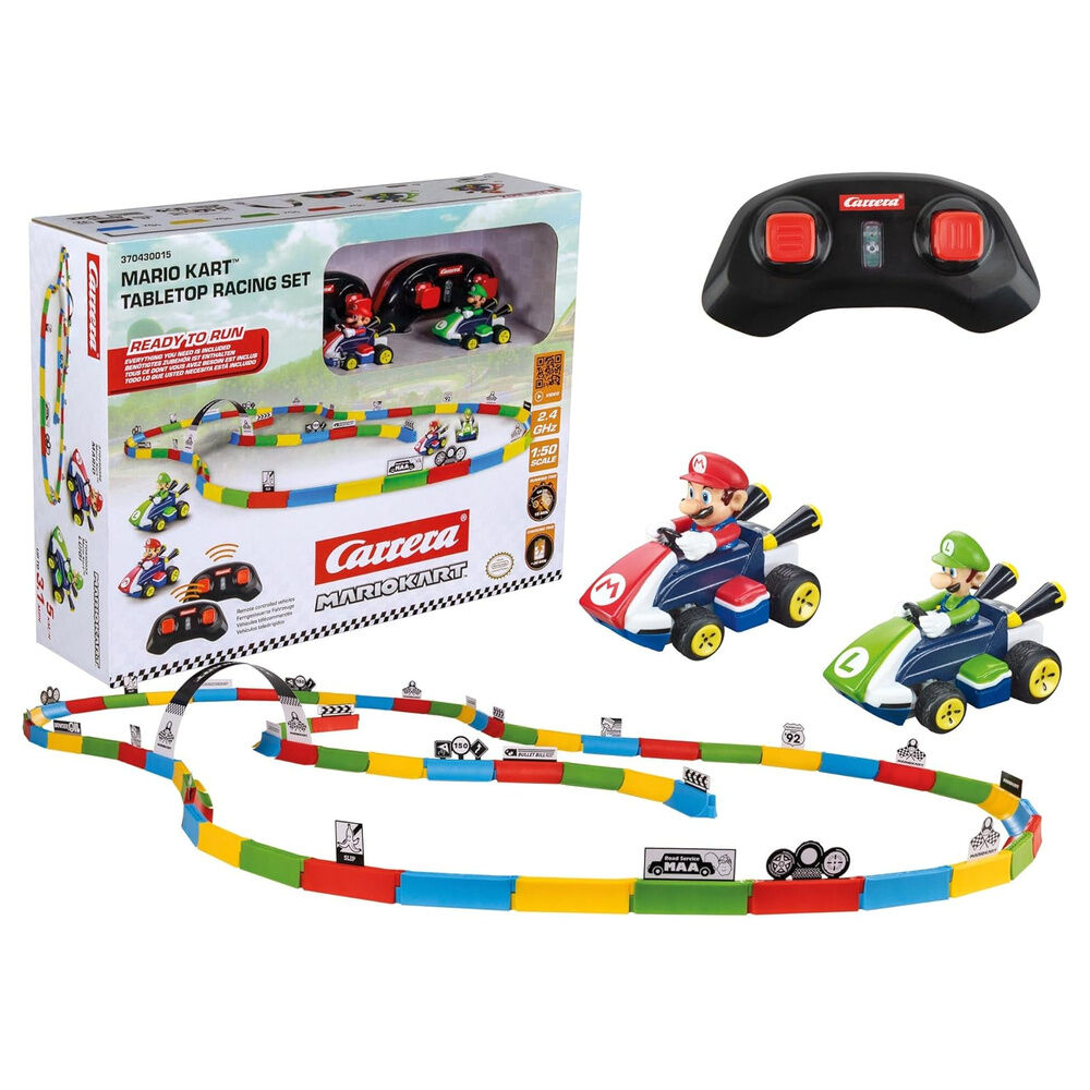 Set Mini radio control Mario & Luigi + pista Mario Kart