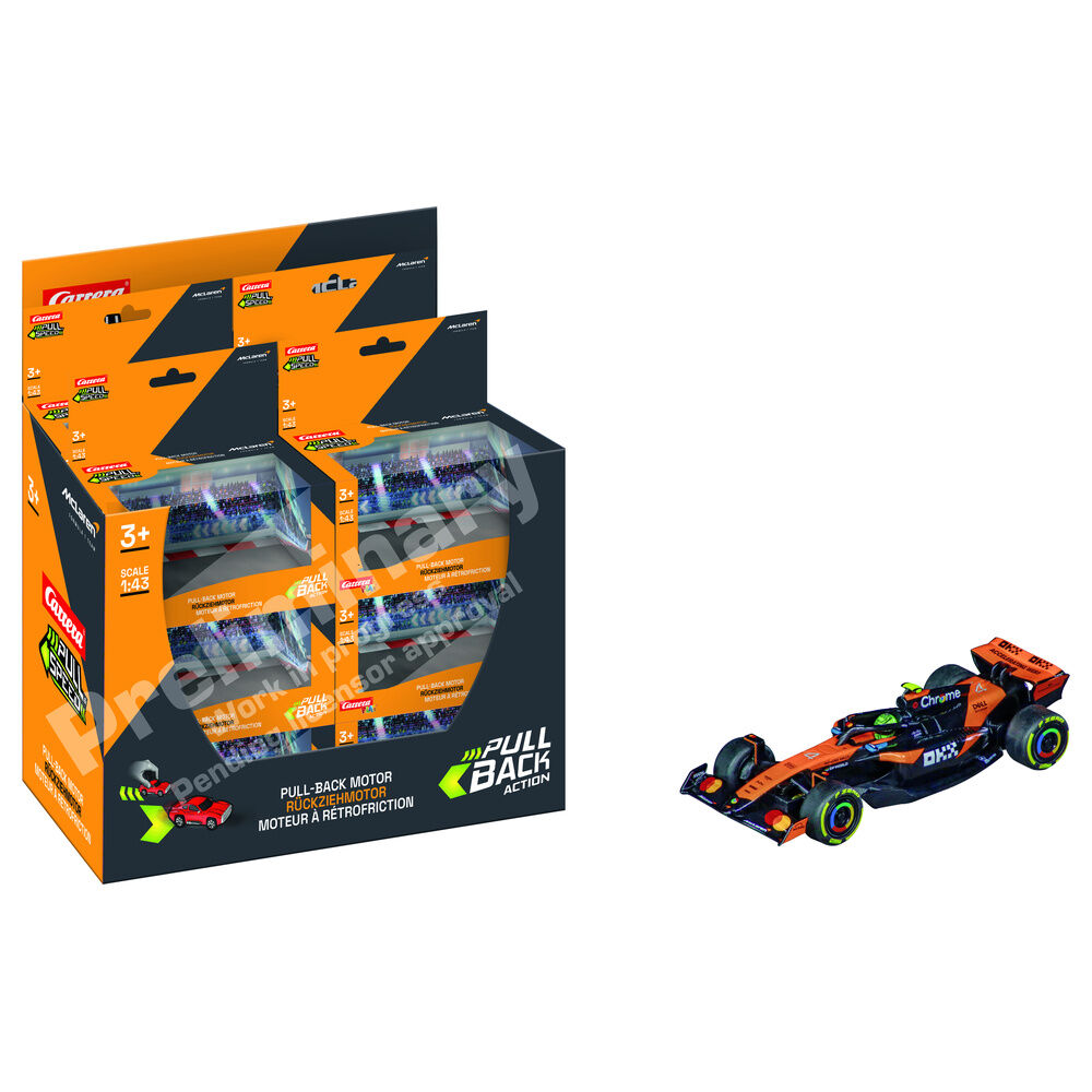 Coche F1 McLaren Norris pull back