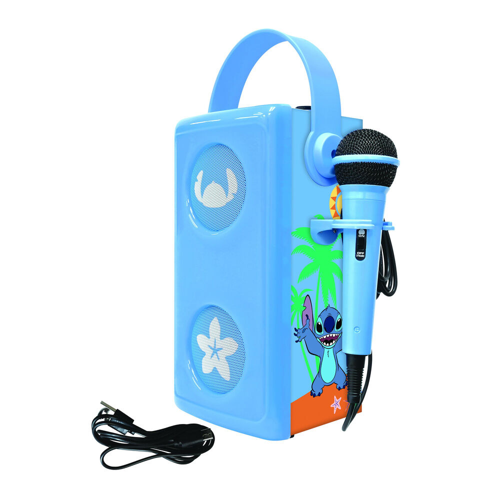 Altavoz Bluetooth Luminoso + Microfono Stitch Disney