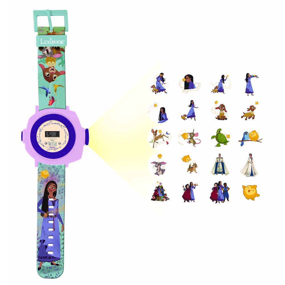 Reloj Digital proyecciones Wish Disney