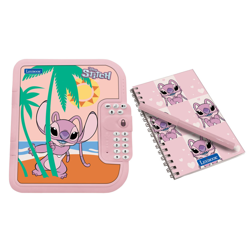 Diario Electronico Angel Stitch Disney