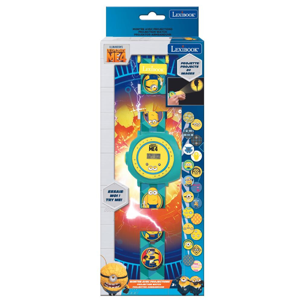 Reloj Digital proyecciones Minions