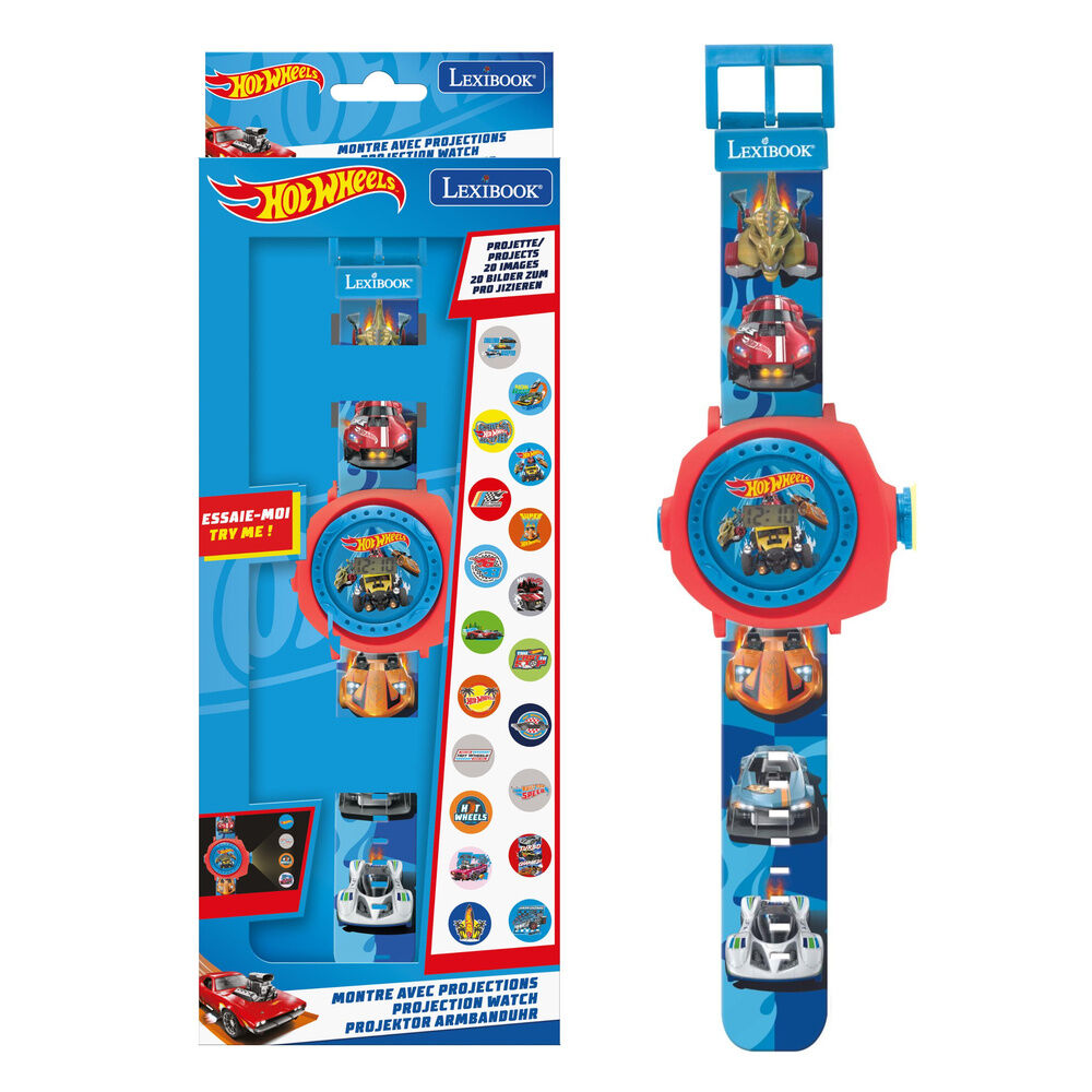 Reloj Digital proyecciones Hot Wheels