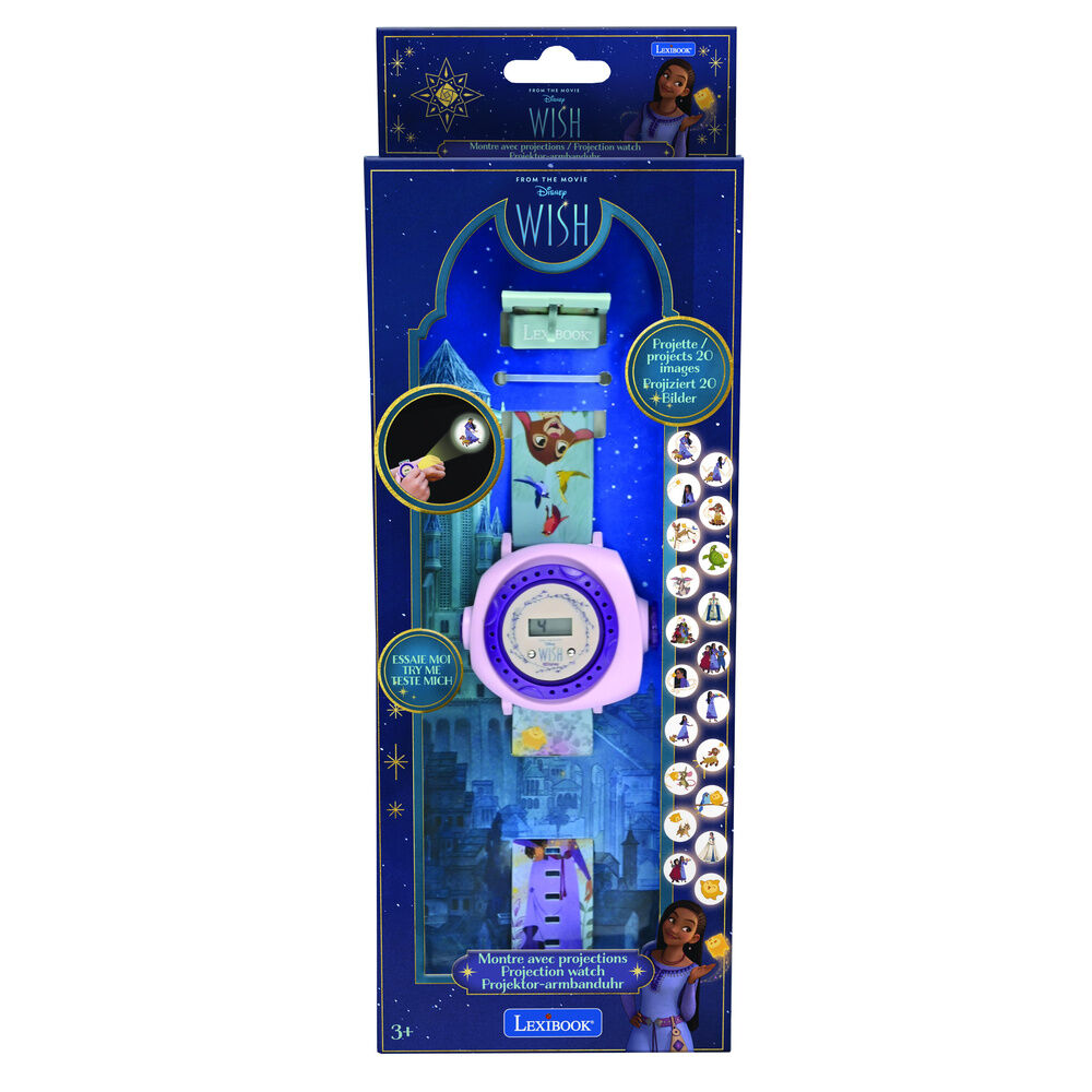 Reloj Digital proyecciones Wish Disney