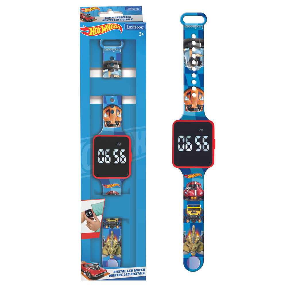 Reloj Digital LED Hot Wheels