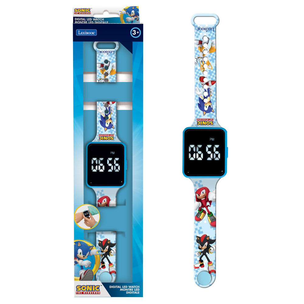 Reloj Digital LED Sonic The Hedgehog