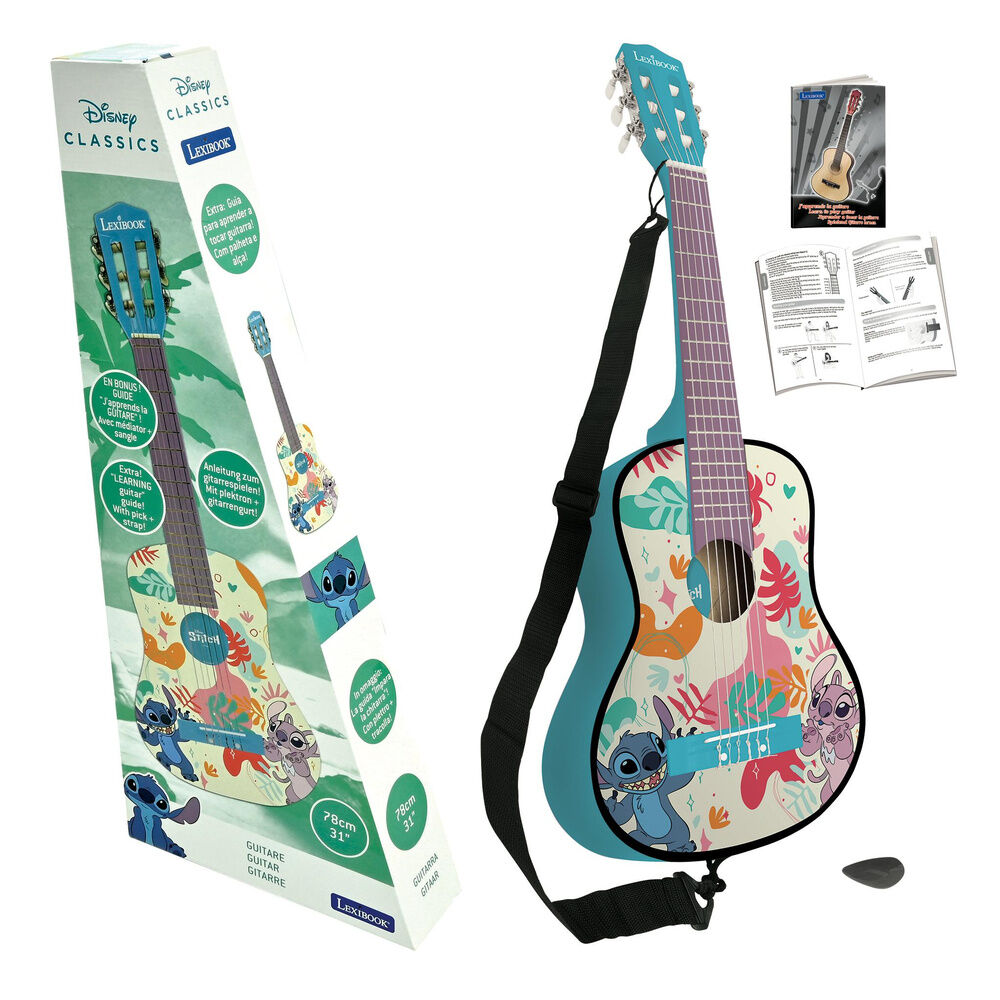 Guitarra Stitch Disney madera