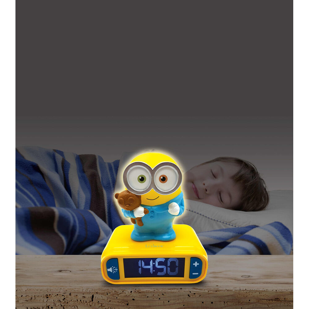Reloj Despertador Luz Nocturna 3D Minions
