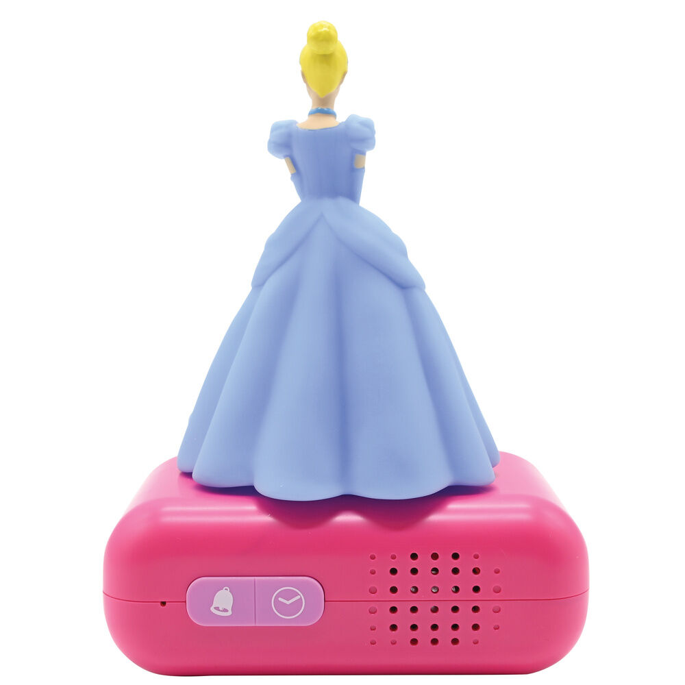 Reloj Despertador Luz Nocturna 3D Cenicienta Princesas Disney