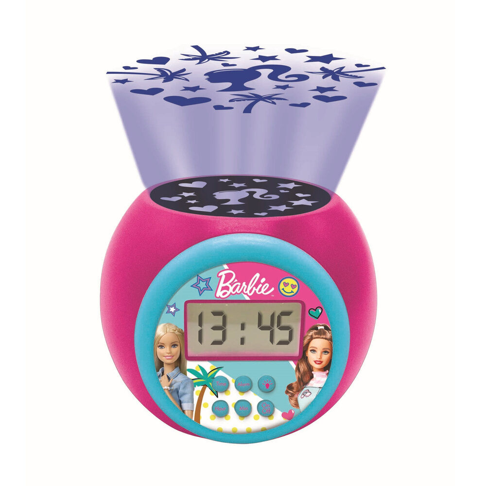 Reloj Despertador Proyector Barbie