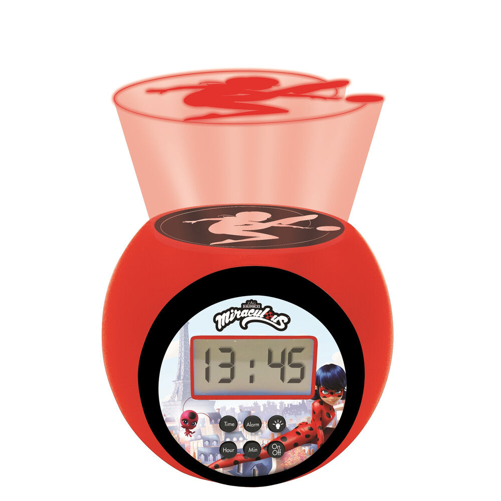 Reloj Despertador Proyector Prodigiosa Ladybug