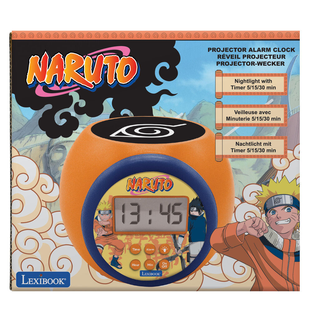 Reloj Despertador Proyector Naruto