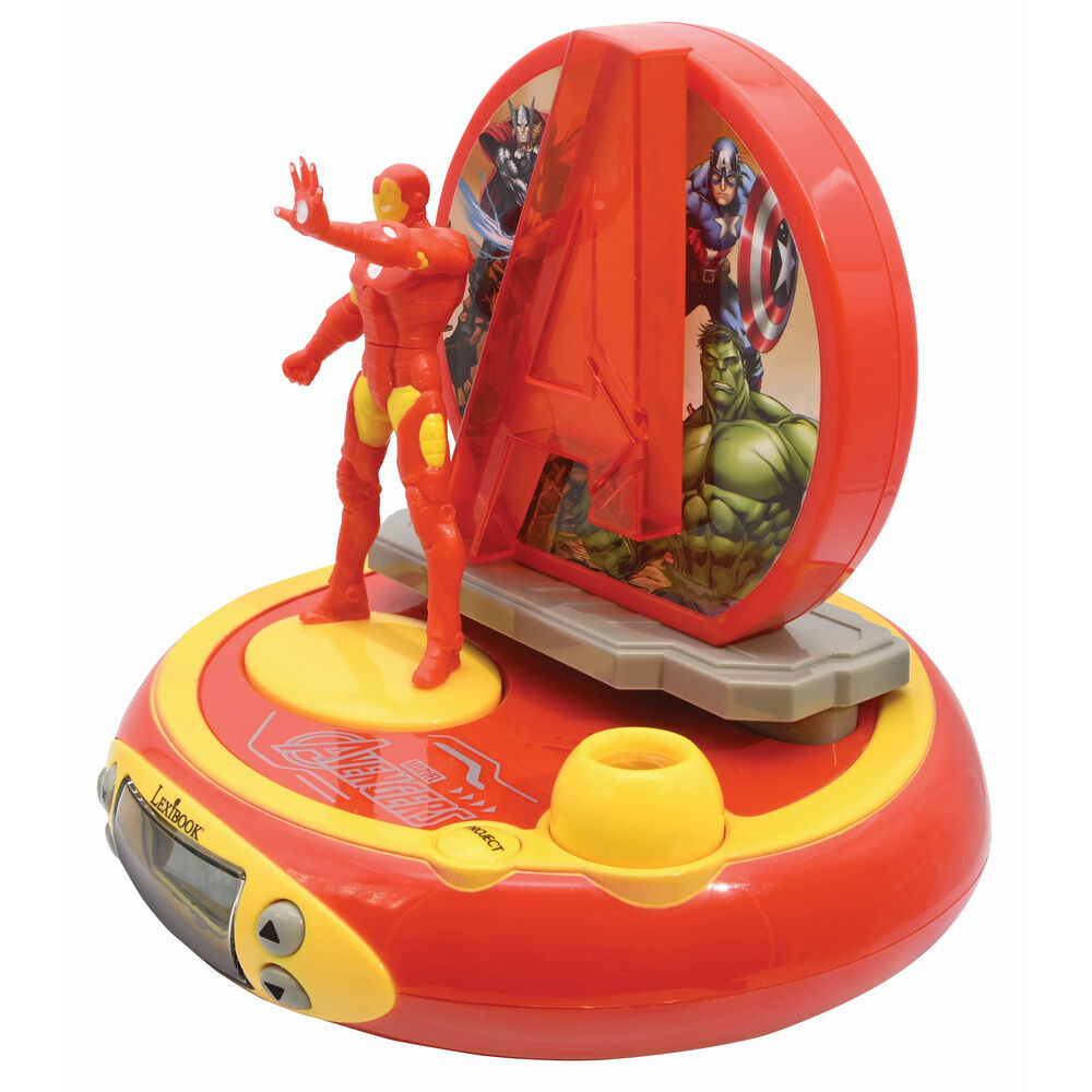 Reloj Despertador Proyector 3D Iron Man Vengadores Avengers Marvel