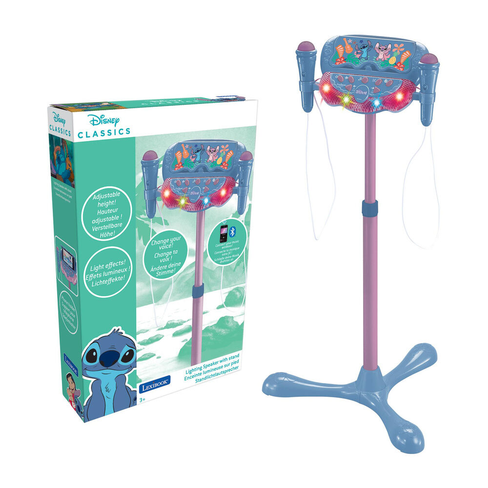 Microfono Karaoke Soporte Ajustable Stitch Disney