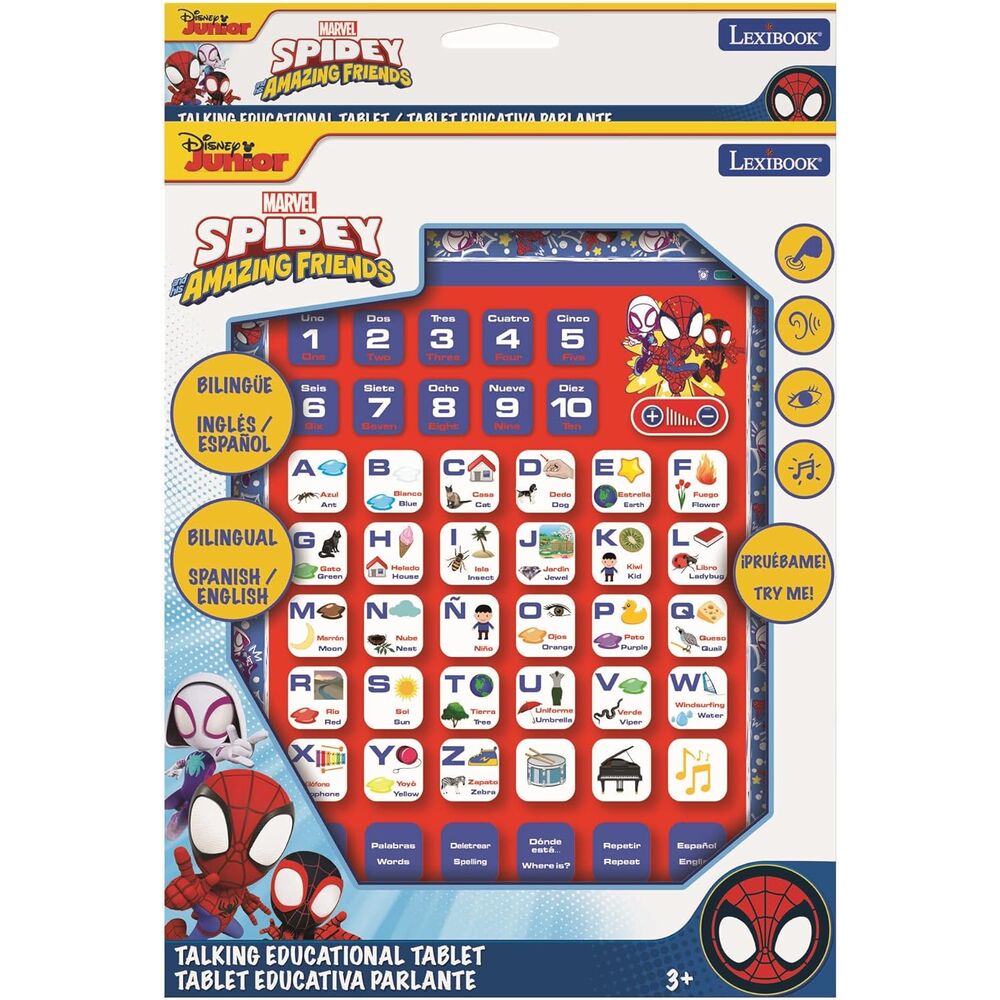 Tablet Educativa parlante bilingüe Spidey Marvel