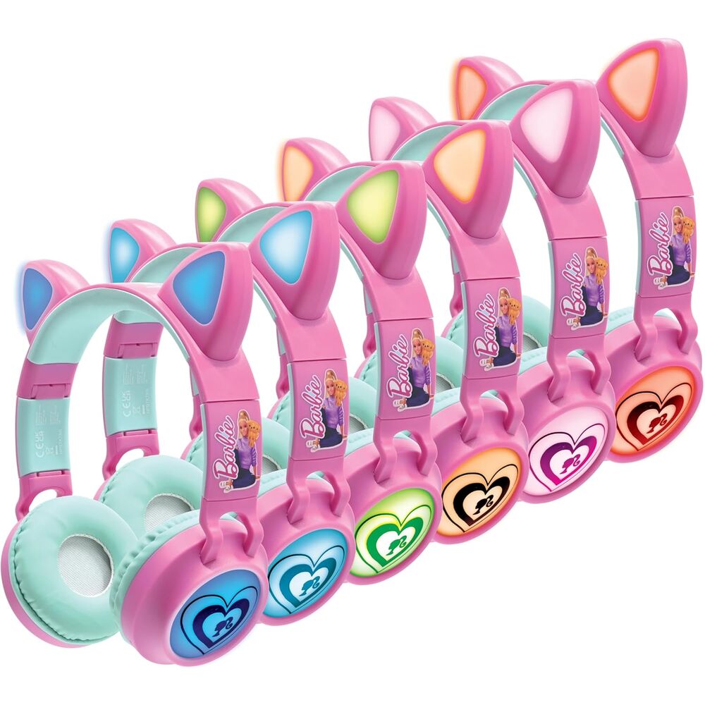 Auriculares inalambricos con luz Barbie