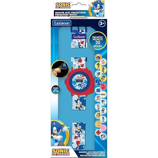 Reloj Digital proyecciones Sonic The Hedgehog