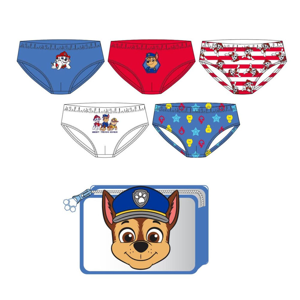 Set 5 calzoncillos Patrulla Canina Paw Patrol