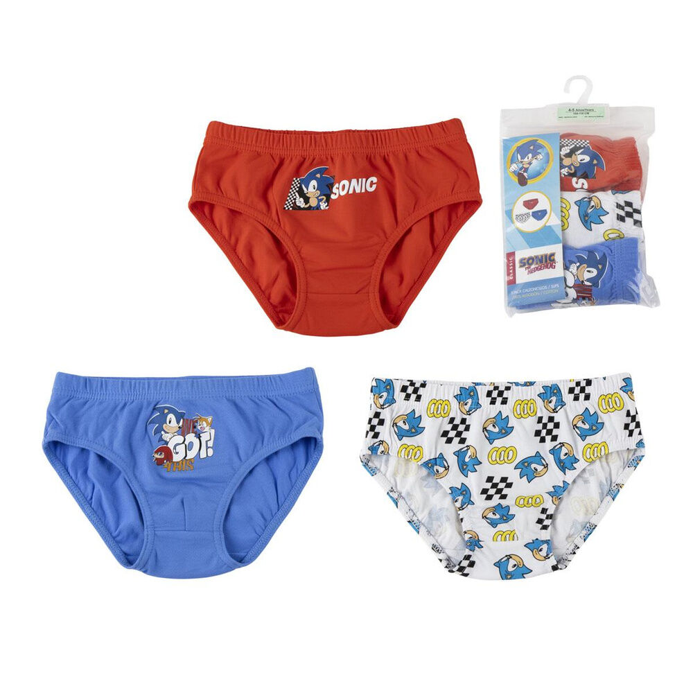 Set 3 calzoncillos Sonic The Hedgehog